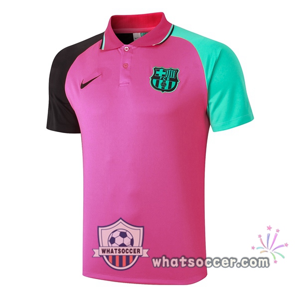 Training Polo FC Barcelona Rose Black Green 2020-2021