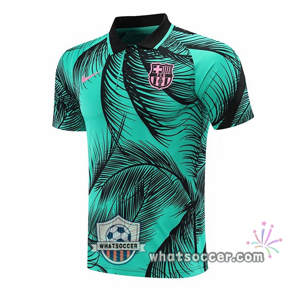 Training Polo FC Barcelona Green Black 2020-2021