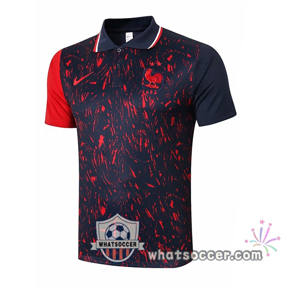 Training Polo France Blue Royal Red 2020-2021