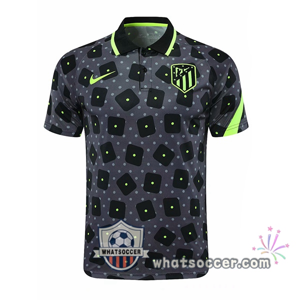 Training Polo Atletico Madrid Gray Black 2020-2021