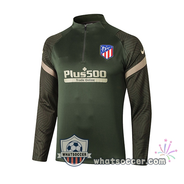 Atletico Madrid Dark Green Soccer Sweater 2020-2021