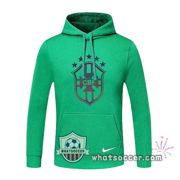 Brazil Green Hooded Sweater 2020-2021