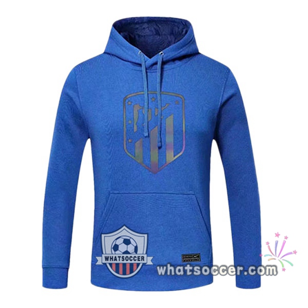 Atletico Madrid Blue Hooded Sweater 2020-2021