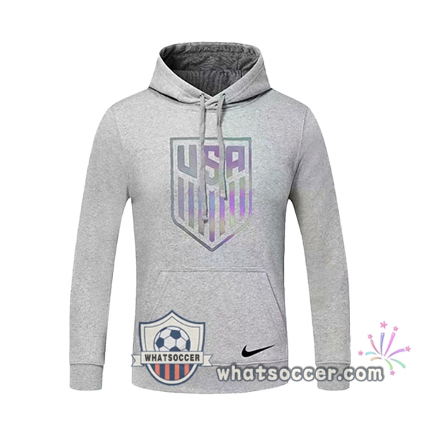 USA Gray Hooded Sweater 2020-2021