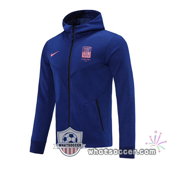 FC Chelsea Blue Hooded Sweater 2020-2021