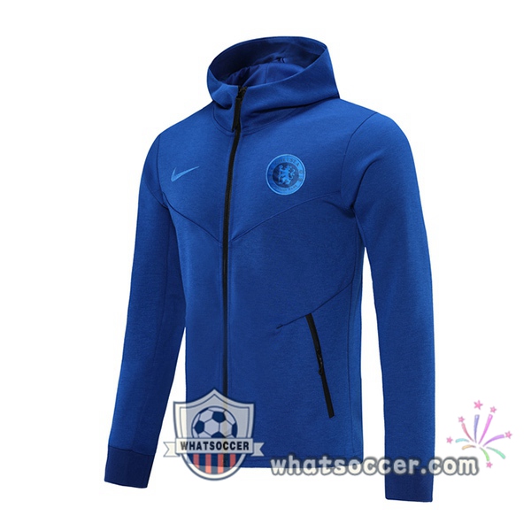 FC Chelsea Blue Hooded Sweater 2020-2021