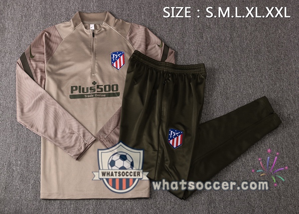 Atletico Madrid Kaki Tracksuit 2020-2021