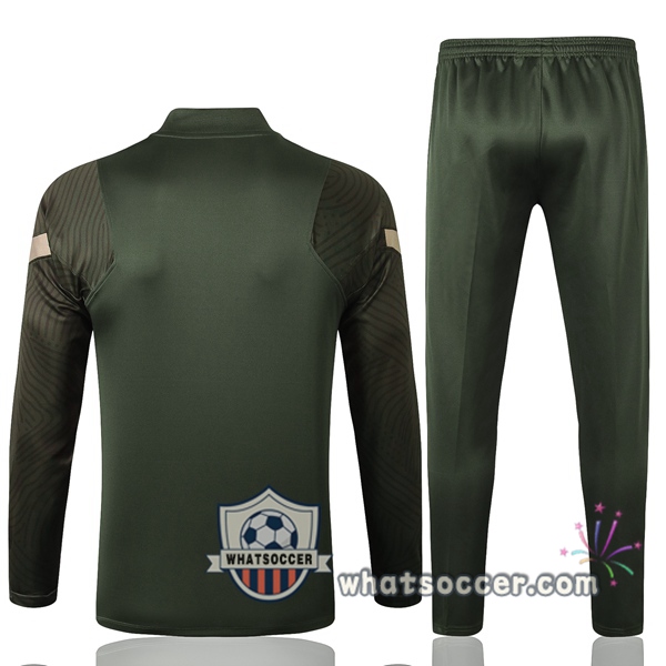 Atletico Madrid Dark Green Tracksuit 2020-2021