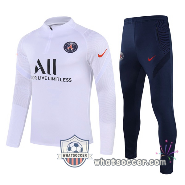 Paris PSG White Tracksuit 2020-2021