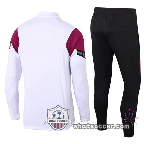Paris PSG Jordan White Purple Tracksuit 2020-2021