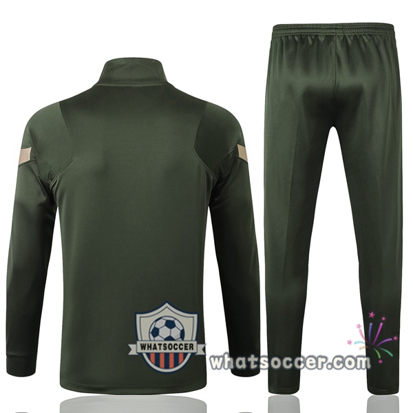 Atletico Madrid Dark Green Training Jacket 2020-2021