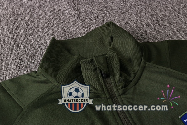 Atletico Madrid Dark Green Training Jacket 2020-2021