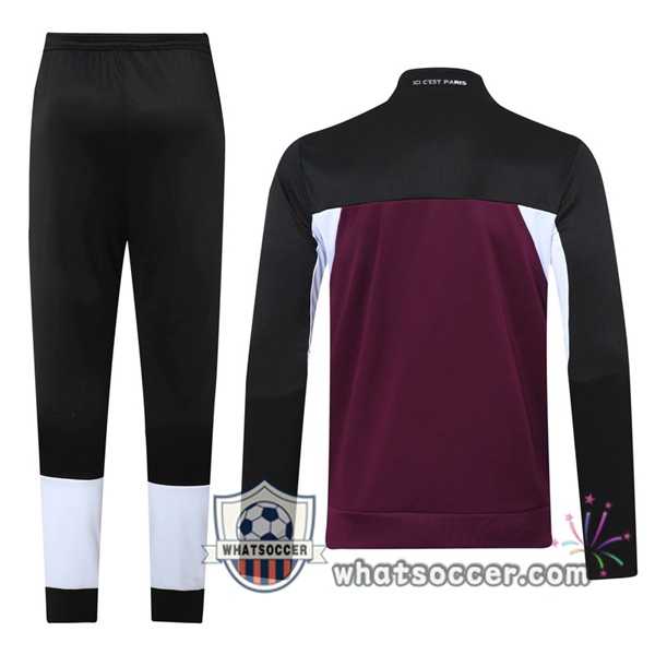 Paris PSG Purple Black Training Jacket 2020-2021