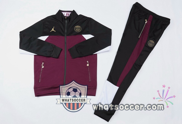 Paris PSG Purple Black Training Jacket 2020-2021