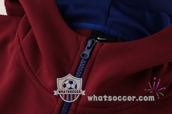 FC Barcelona Red Hooded Jacket 2020-2021
