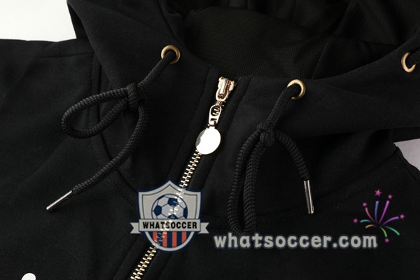 Paris PSG Black Hooded Jacket 2020-2021