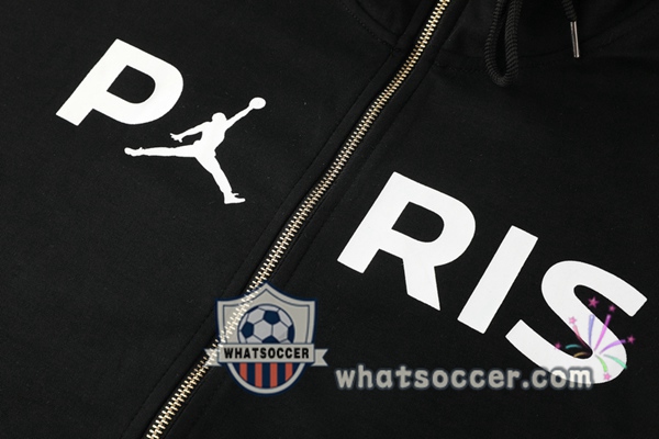 Paris PSG Black Hooded Jacket 2020-2021