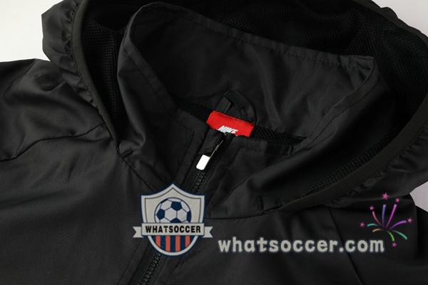 FC Barcelona Black Windbreaker Hoodie 2020-2021
