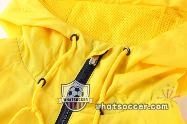 Club America Blue Royal Yellow Windbreaker Hoodie 2020-2021