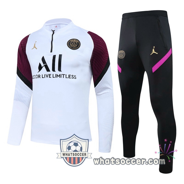 Paris PSG Jordan White Tracksuit 2020-2021
