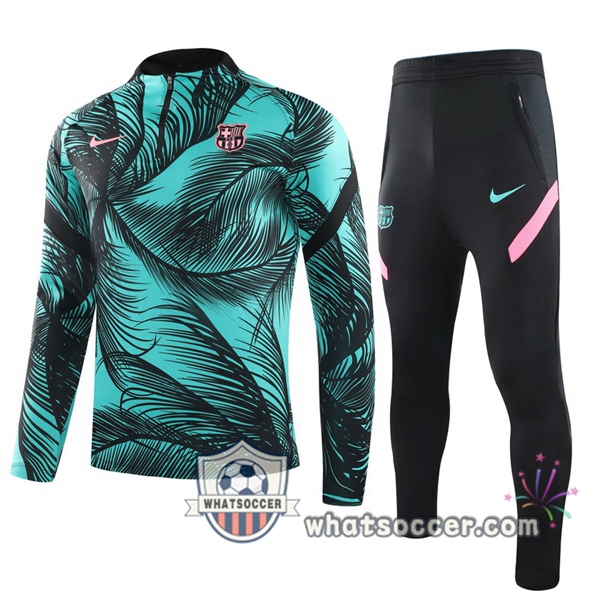 FC Barcelona Green Black Tracksuit 2020-2021