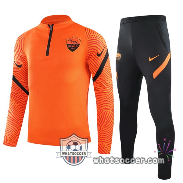 AS Roma Orange Tracksuit 2020-2021