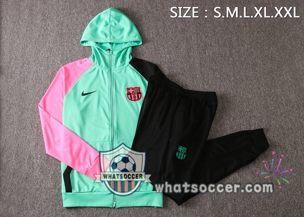 FC Barcelona Green Rose Black Hooded Jacket 2020-2021