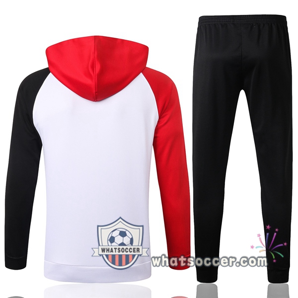FC Liverpool White Red Black Hooded Jacket 2020-2021