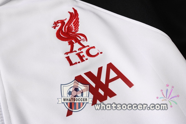 FC Liverpool White Red Black Hooded Jacket 2020-2021
