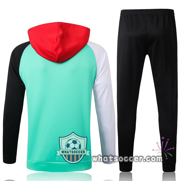 FC Liverpool Green White Red Black Hooded Jacket 2020-2021