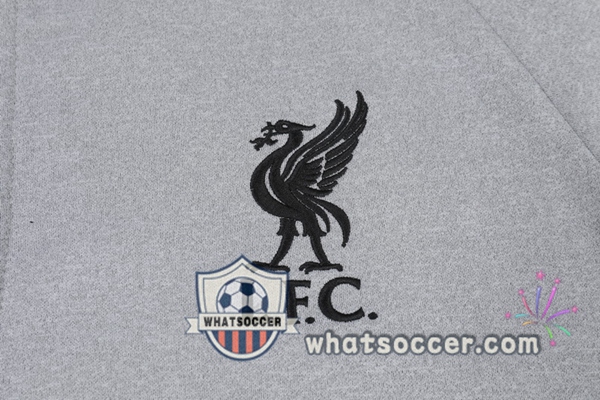 FC Liverpool Gray Hooded Jacket 2020-2021