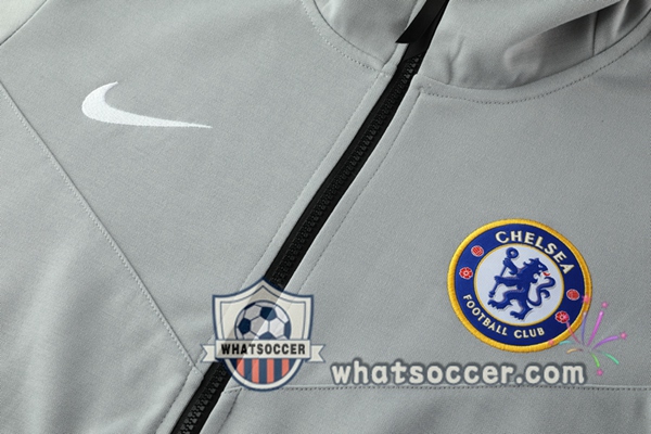 FC Chelsea Gray Hooded Jacket 2020-2021