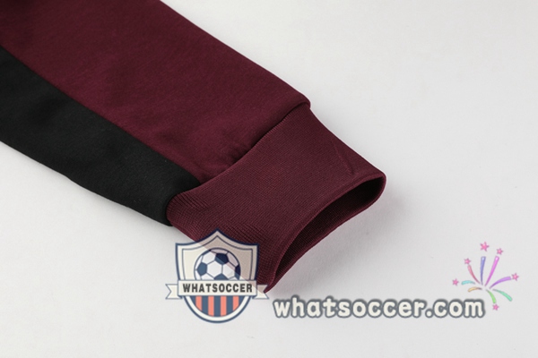 Paris PSG Dark Red Hooded Jacket 2020-2021