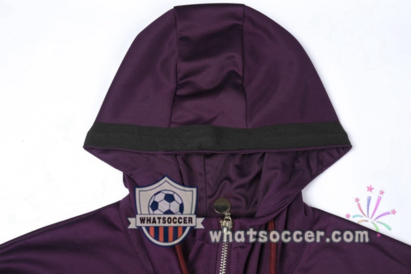Paris PSG Purple Hooded Jacket 2020-2021