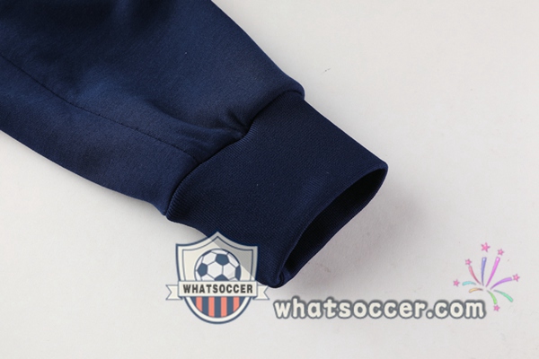 Paris PSG Blue Royal Hooded Jacket 2020-2021