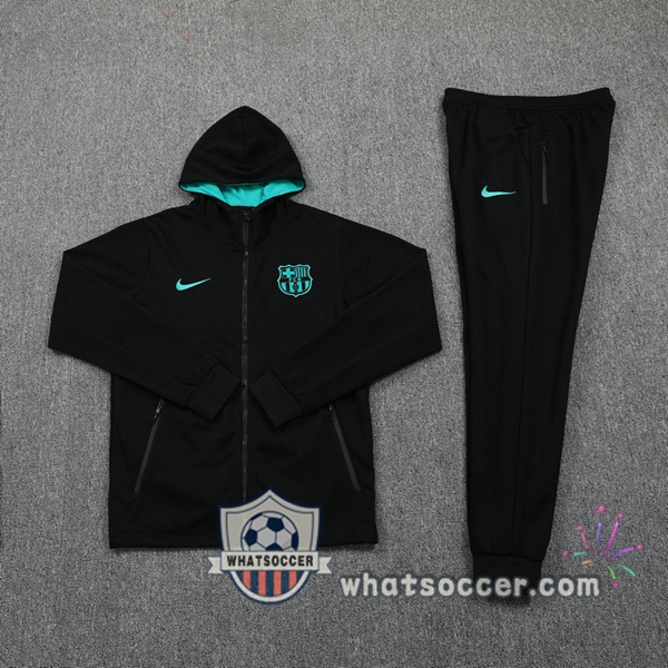 FC Barcelona Black Hooded Jacket 2020-2021