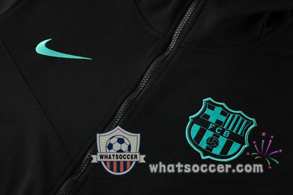 FC Barcelona Black Hooded Jacket 2020-2021
