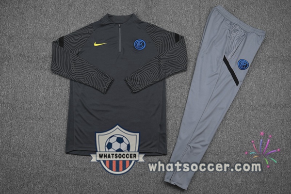 Inter Milan Dark Gray Tracksuit 2020-2021