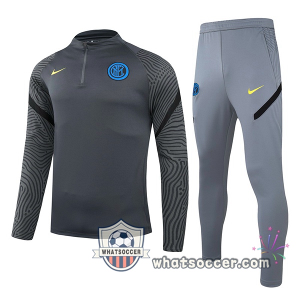 Inter Milan Dark Gray Tracksuit 2020-2021