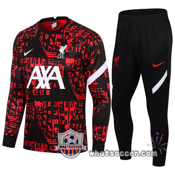 FC Liverpool Red Black Tracksuit 2020-2021