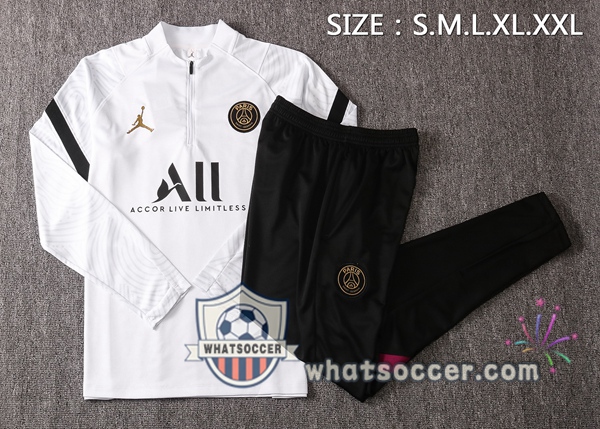 Paris PSG Jordan White Tracksuit 2020-2021