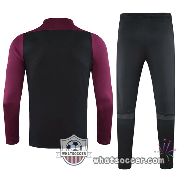 Paris PSG Jordan Black Purple Tracksuit 2020-2021