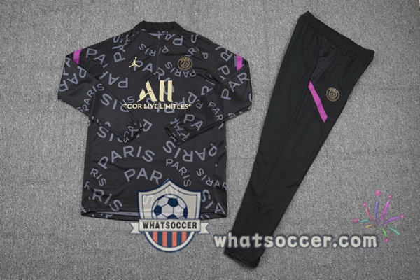 Paris PSG Jordan Black Tracksuit 2020-2021