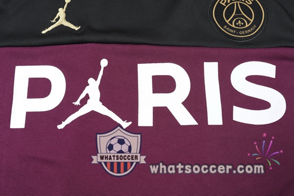 Paris PSG Jordan Black Purple Tracksuit 2020-2021