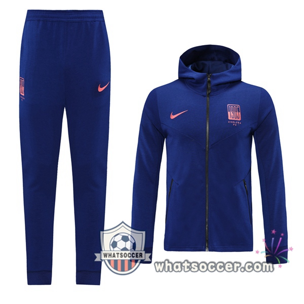 FC Chelsea Blue Hooded Jacket 2020-2021