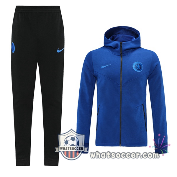 FC Chelsea Blue Hooded Jacket 2020-2021