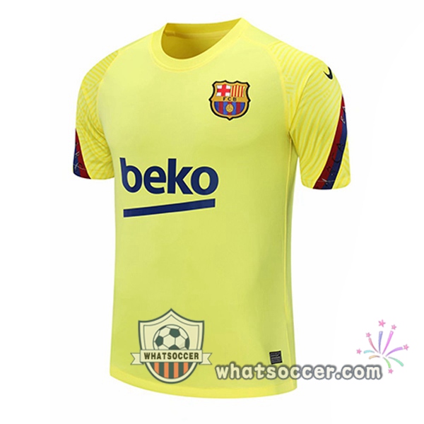 FC Barcelona Yellow Training T-Shirts 2020-2021