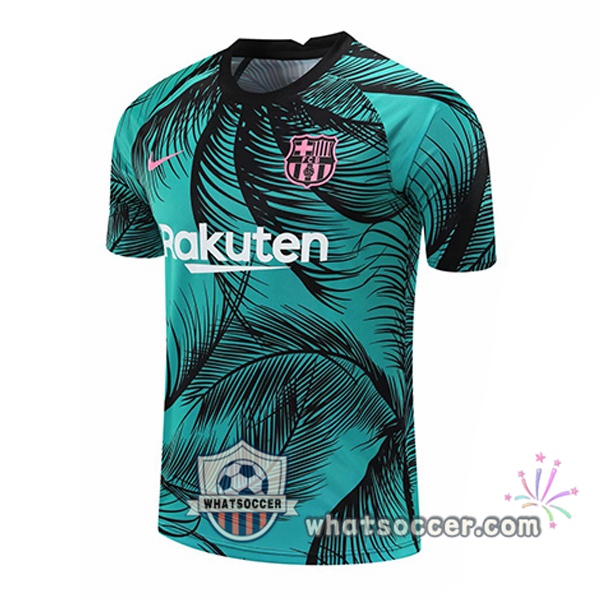 FC Barcelona Green Black Training T-Shirts 2020-2021