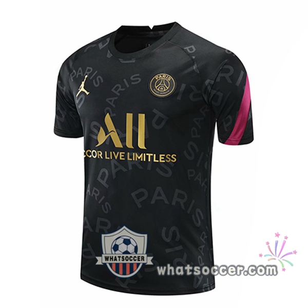 Paris PSG Jordan Black Training T-Shirts 2020-2021