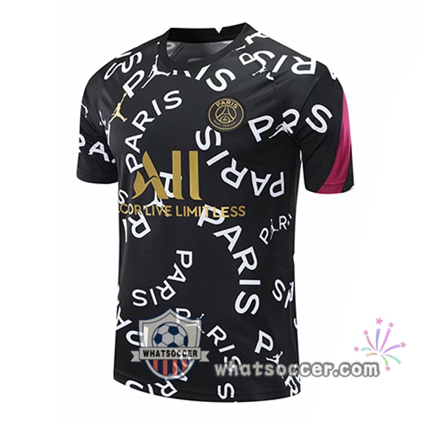 Paris PSG Jordan Black Training T-Shirts 2020-2021